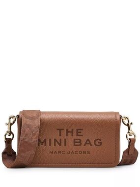 Marc Jacobs The Mini Bag Brown Leather Crossbody Wallet Bag